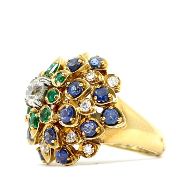 David Webb Antique Tri Colored Ring - Picture 13 of 17